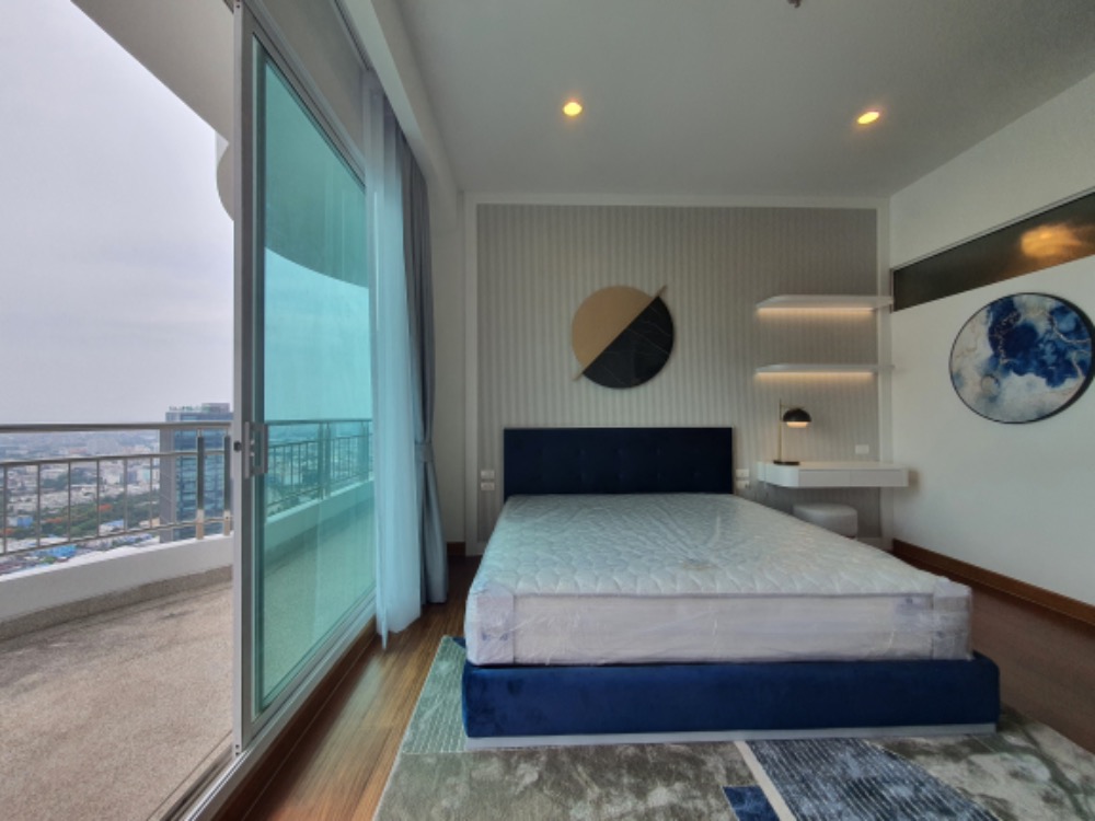 For RentCondoRama3 (Riverside),Satupadit : For rent SUPALAI PRIMA RIVA ,Penthouse 4 bedrooms ,Luxury decoration , Panoramic view and near BTS Chong Nonsi
