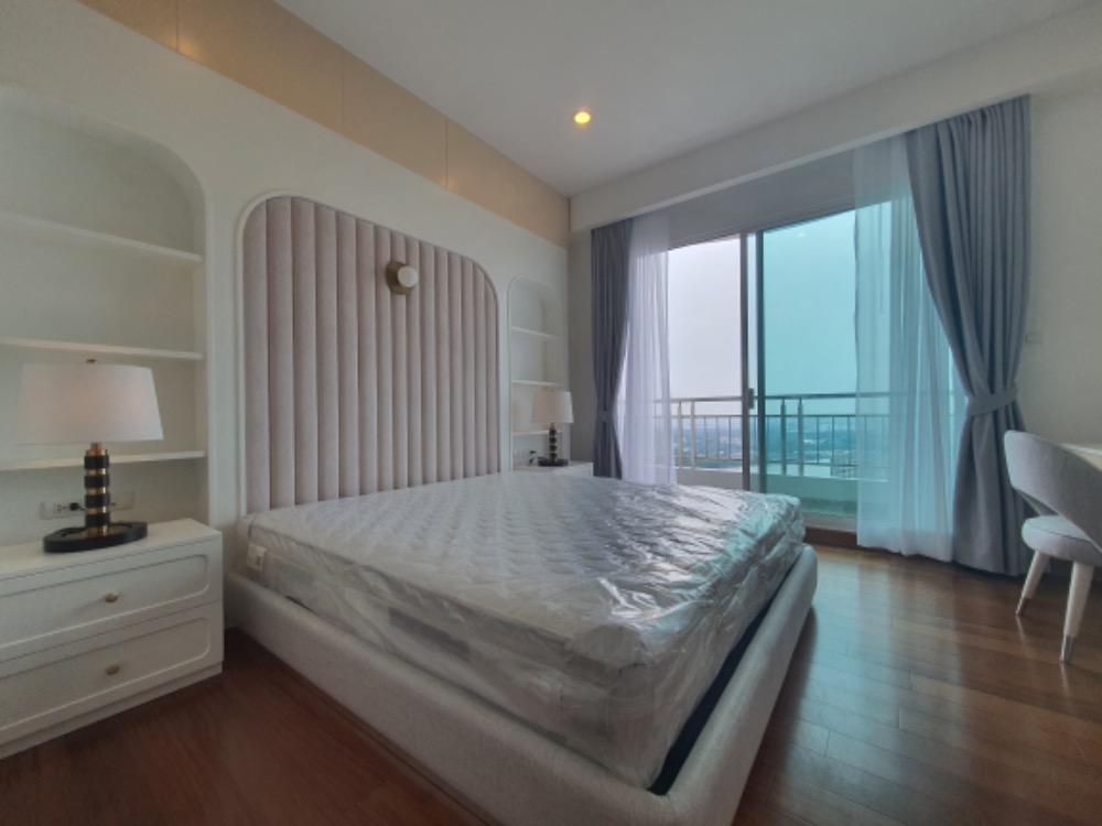 For RentCondoRama3 (Riverside),Satupadit : For rent SUPALAI PRIMA RIVA ,Penthouse 4 bedrooms ,Luxury decoration , Panoramic view and near BTS Chong Nonsi