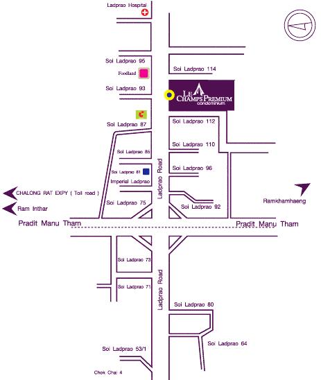 For SaleCondoLadprao101, Happy Land, The Mall Bang Kapi : 🔥  Sell with tenant til September 26
Le champs premium, 2 bedrooms near MRT Wang Thong Lang.