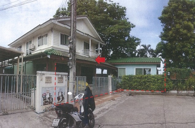 For SaleHousePathum Thani,Rangsit, Thammasat : For sale: 2-storey detached house with office, Pruksa Lada Village, Rangsit-Khlong 4