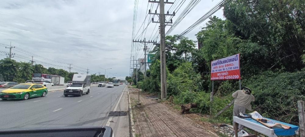 For SaleLandPathum Thani,Rangsit, Thammasat : Land for sale on Rangsit-Nakhon Nayok Road, Pathum Thani, Thanyaburi District, Khlong 7, near Lotus Toyota Sure.