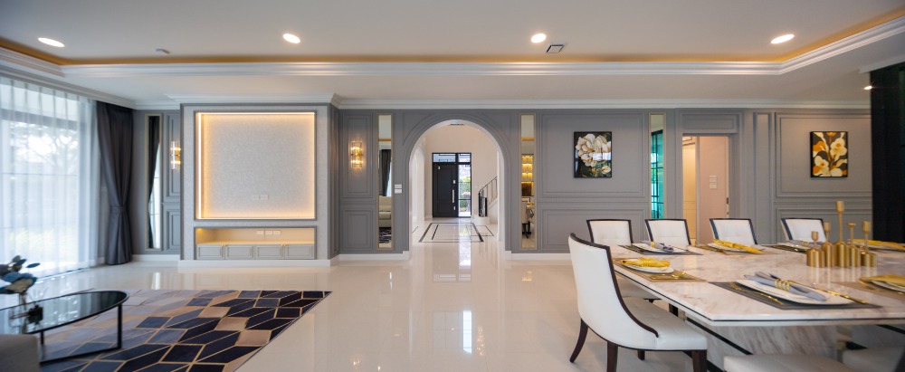 HousePattanakan, Srinakarin : House for rent Nantawan rama9 new krungthepkreetha 600,000baht, 5bedrooms, 7bathrooms, Near Rama9, Pattanakarn, Suan Luang, Srinakarin, Bangna, Suvarnabhumi Airport, Krungthep Kreetha, Sukhumvit, Brighton, and Wellington.