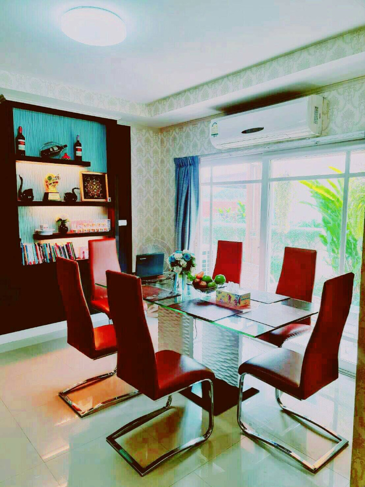 For SaleHouseLadkrabang, Suwannaphum Airport : Supalai Suan Luang, detached house, ready to move in, garden view, area of 79.10 square wah