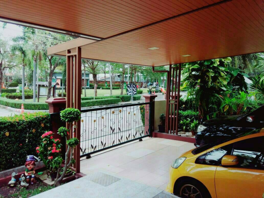 For SaleHouseLadkrabang, Suwannaphum Airport : Supalai Suan Luang, detached house, ready to move in, garden view, area of 79.10 square wah