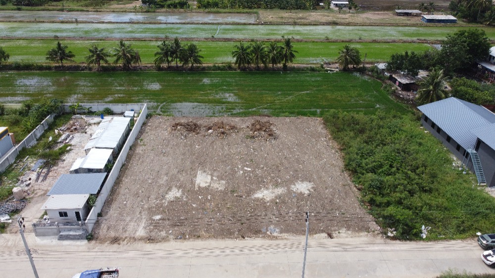 For SaleLandNonthaburi, Bang Yai, Bangbuathong : Land for sale, Sai Noi, Rat Niyom, beautiful square plot, 1 rai, filled, near Bang Bua Thong-Suphan Buri Road.