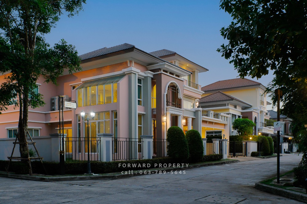 ขายบ้านนวมินทร์ รามอินทรา : ขายบ้านตัวอย่าง Grand Bangkok Boulevard รัชดา - รามอินทรา 2  แต่งครบทั้งหลัง หลังหัวมุม ไม่เคยอยู่อาศัย ใหม่ 100%