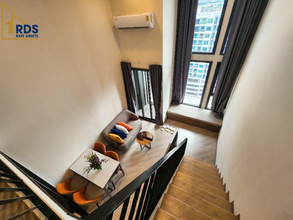 For RentCondoVipawadee, Don Mueang, Lak Si : 🟥🟥 Condo for rent, The Base Saphan Mai, 2-storey loft room 🔥🔥 Very worthwhile, ready to move in