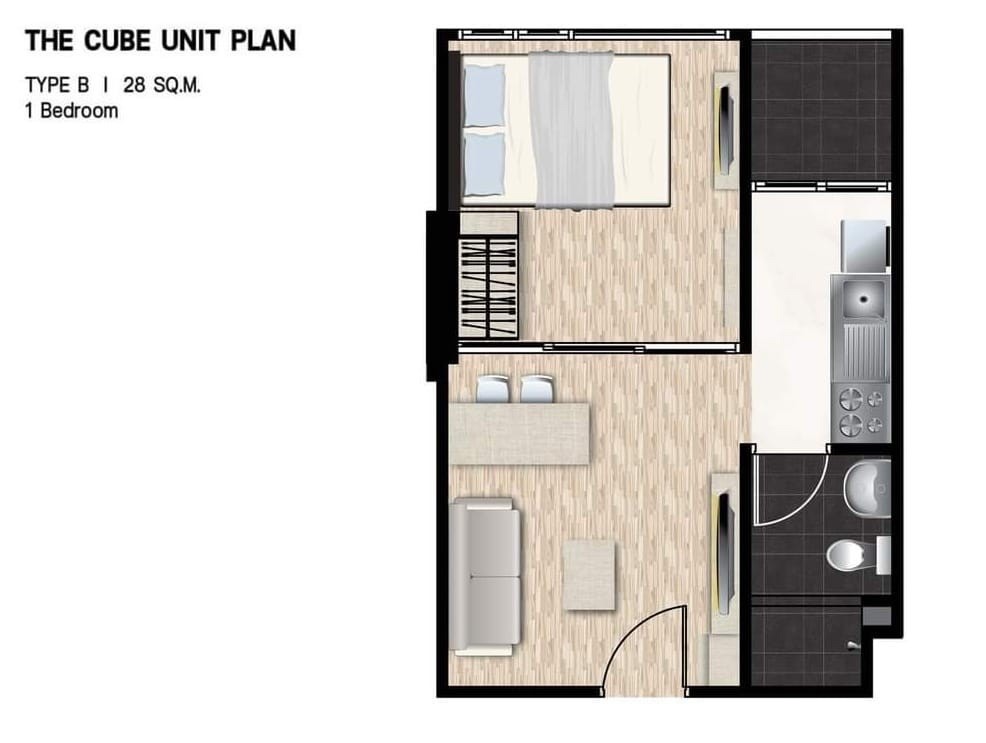 ขายคอนโดเกษตร นวมินทร์ ลาดปลาเค้า : ขายคอนโด เดอะคิวบ์ ลอฟท์ นวลจันทร์ (The Cube Loft) คอนโดแนว Loft ทำเล นวลจันทร์ - เลียบทางด่วนเอกมัยรามอินทรา - เกษตร นวมินทร์
