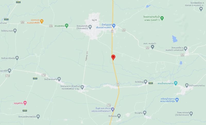 ขายที่ดินนครสวรรค์ : ขายที่ดิน เนื้อที่ 3 ไร่ 54.4 ตารางวา ติดถนนใหญ่ หมายเลข 11 ติดศูนย์รถยนต์อีซูซุ Isuzu ใกล้สี่แยกหนองบัว ฝั่งขาเข้ากรุงเทพ ตำบลหนองบัว อำเภอหนองบัว จังหวัดนครสวรรค์