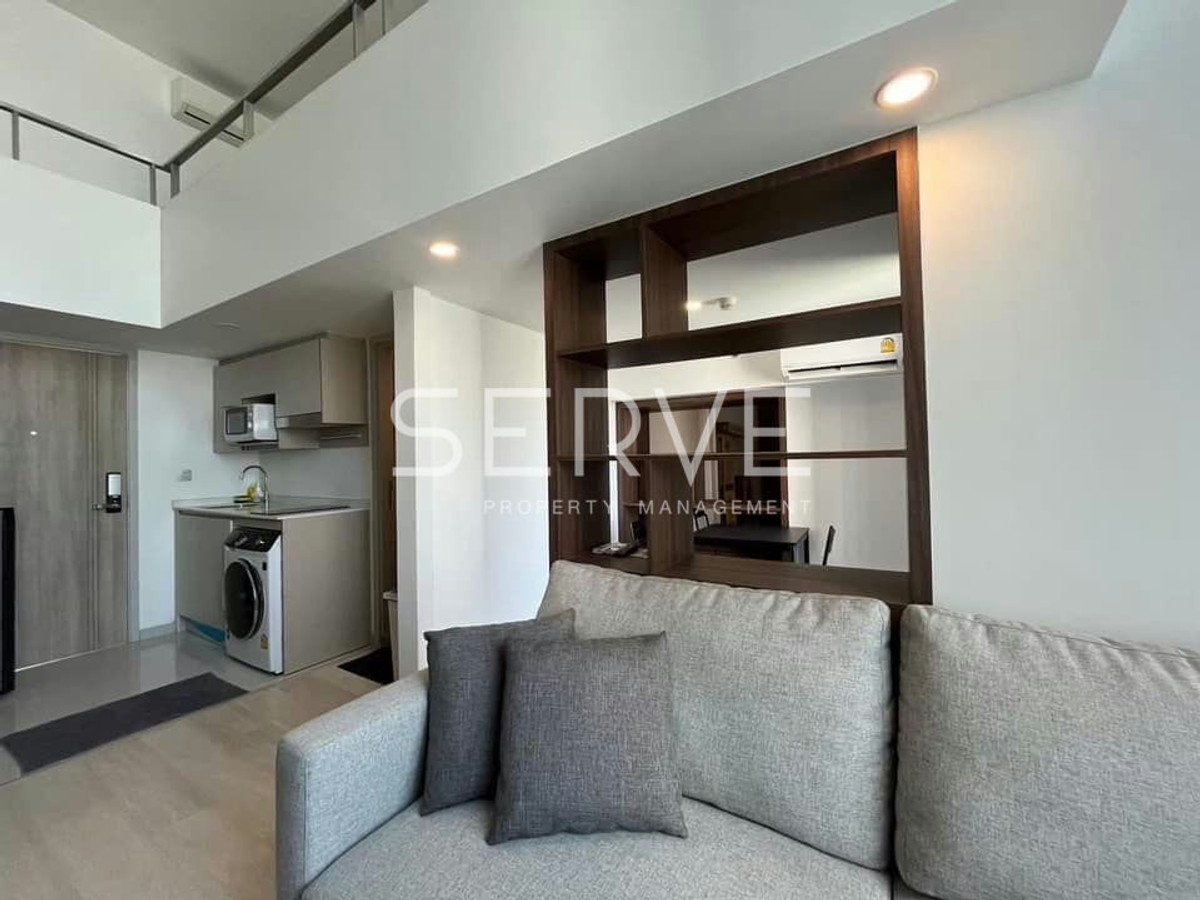 For RentCondoSathorn, Narathiwat : 🔥35K🔥 - Duplex 1 Bed 1 Work Room 1 Living Room 44 sq.m. Super High Fl. 30+  Close to BTS Chong Nonsi 600 m. at Knightsbridge Prime Sathorn Condo / For Rent
