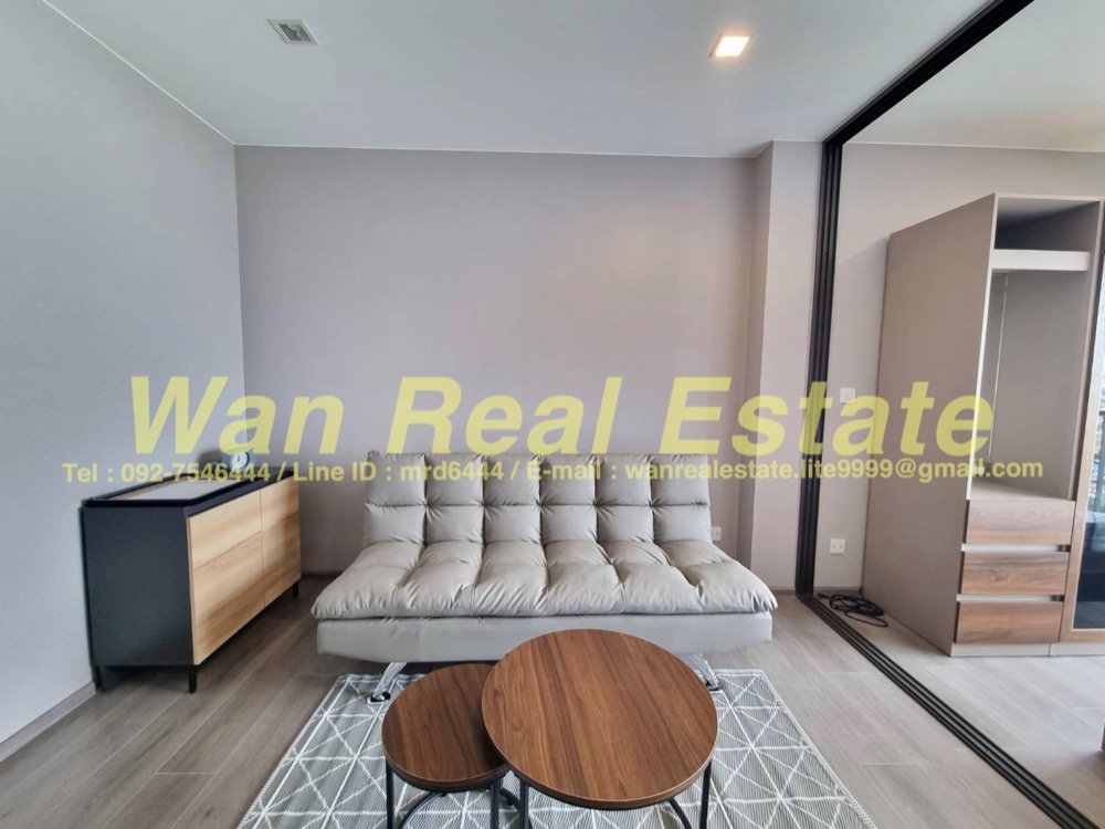 For RentCondoRattanathibet, Sanambinna : Condo for rent, Politan Aqua, 22nd floor, size 31 sq m, river view, riverside zone, beautiful, ready to move in