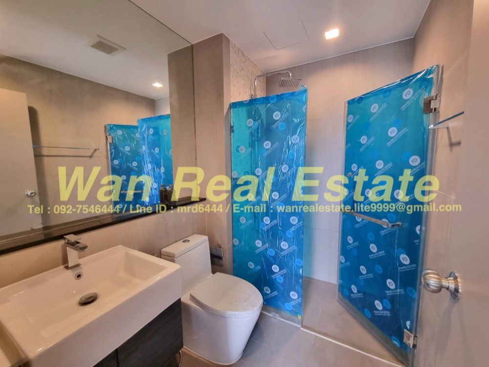 For RentCondoRattanathibet, Sanambinna : Condo for rent, Politan Aqua, 22nd floor, size 31 sq m, river view, riverside zone, beautiful, ready to move in
