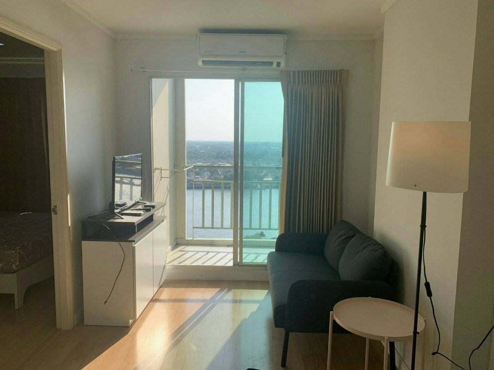 For SaleCondoRattanathibet, Sanambinna : Selling Lumpini Ville Pibulsongkram - River View, 19th floor, beautiful view overlooking the Chao Phraya River.