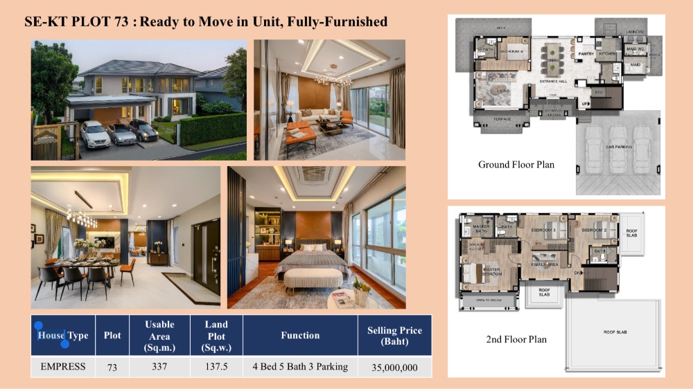 ขายบ้านลาดกระบัง สุวรรณภูมิ : 🔥ขายบ้าน Pre-sale : Perfect Masterpiece Rama9- กรุงเทพกรีฑา 35MB.* 4Bed 5Baht 3Parking โทร.0959415999 (NUT)