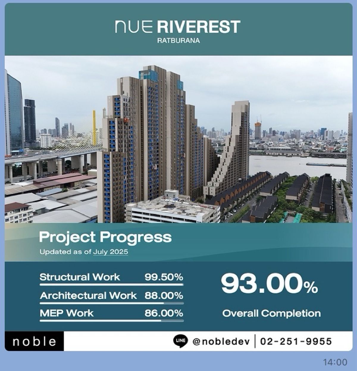 ขายดาวน์คอนโดราษฎร์บูรณะ สุขสวัสดิ์ : Sale down, 1bed,river &R9 Bridge view, beautiful position, near MRT purple line. (ขายดาว์นตึกริมน้ำ) 
