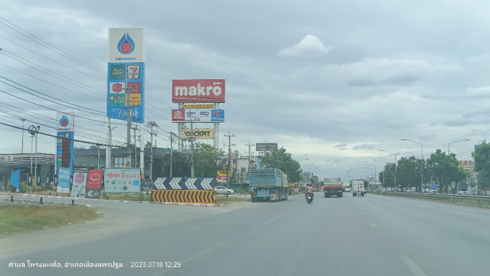 For SaleLandNakhon Pathom : Sale land, Lam Phaya, Nakhon Phathom, 6.5Mil/Rai near Central, Makro Global