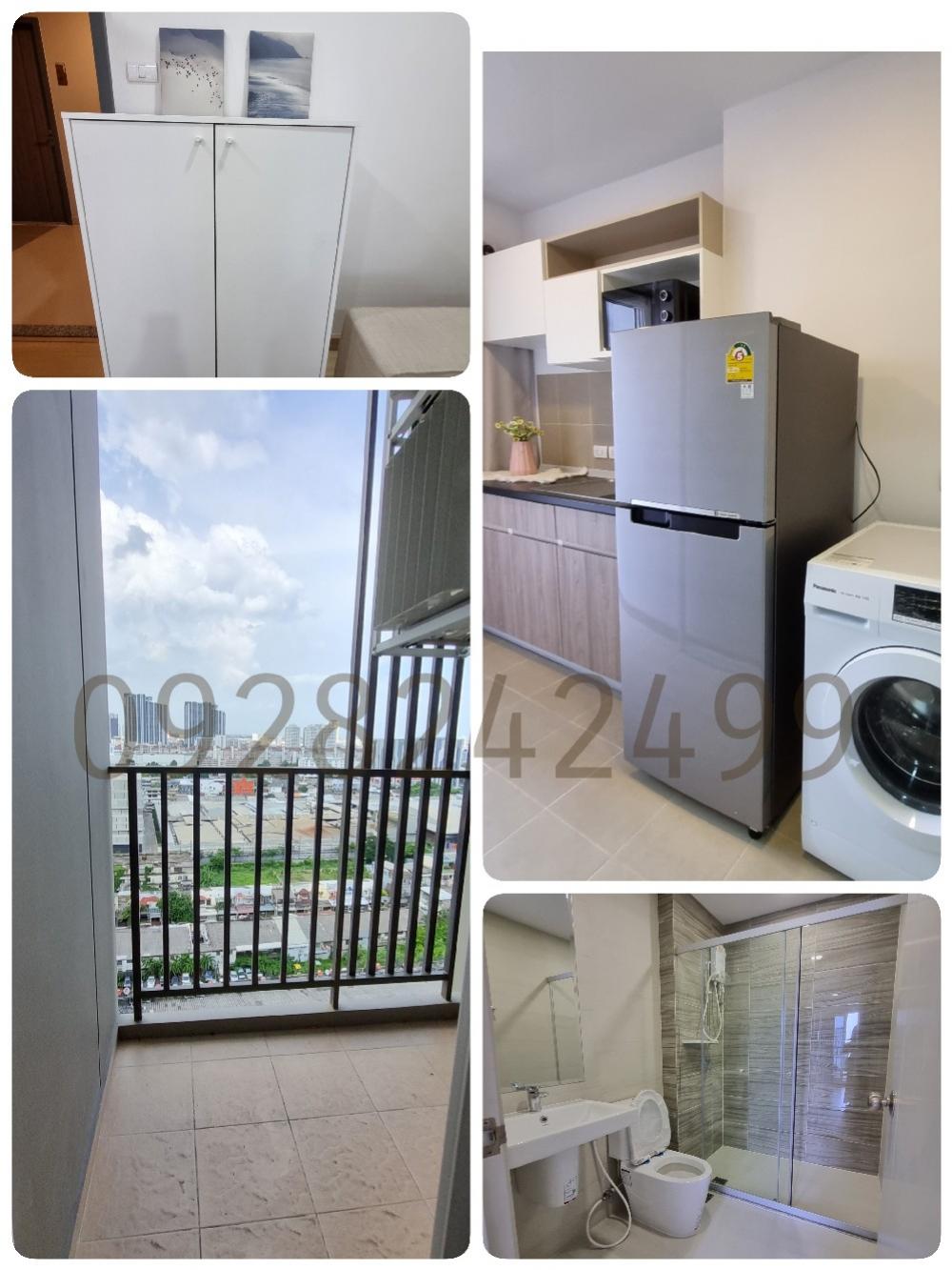 For RentCondoRamkhamhaeng, Hua Mak : supalai veranda Ramkhamhaeng, beautiful, new, never lived in, fully furnished, electrical appliances. There is a washing machine 0928242499🎉🎉