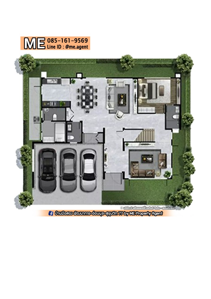 ขายบ้านลาดกระบัง สุวรรณภูมิ : 🎉𝐒𝐚𝐥𝐞 𝐅𝐨𝐫 𝐒𝐢𝐧𝐠𝐥𝐞 𝐇𝐨𝐮𝐬𝐞,🎉 The City Sukhumvit - On Nut, 83 sqwa., beautifully decorated, Pattanakarn, call 064-954-9619 (BO20-83)