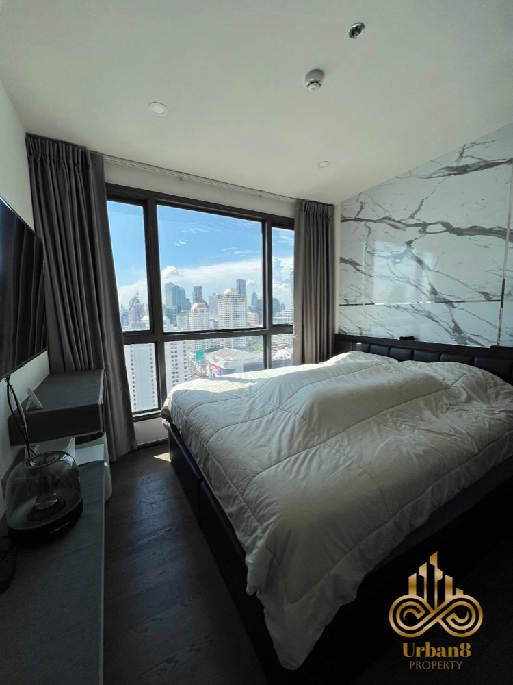 ให้เช่าคอนโดราชเทวี พญาไท : 50 ตร.ม ชั้น 28 Two bedroom เดินไปพารากอน400เมตร BTSพญาไท  ★Private Lift ไอดีโอ คิว สยาม - ราชเทวี