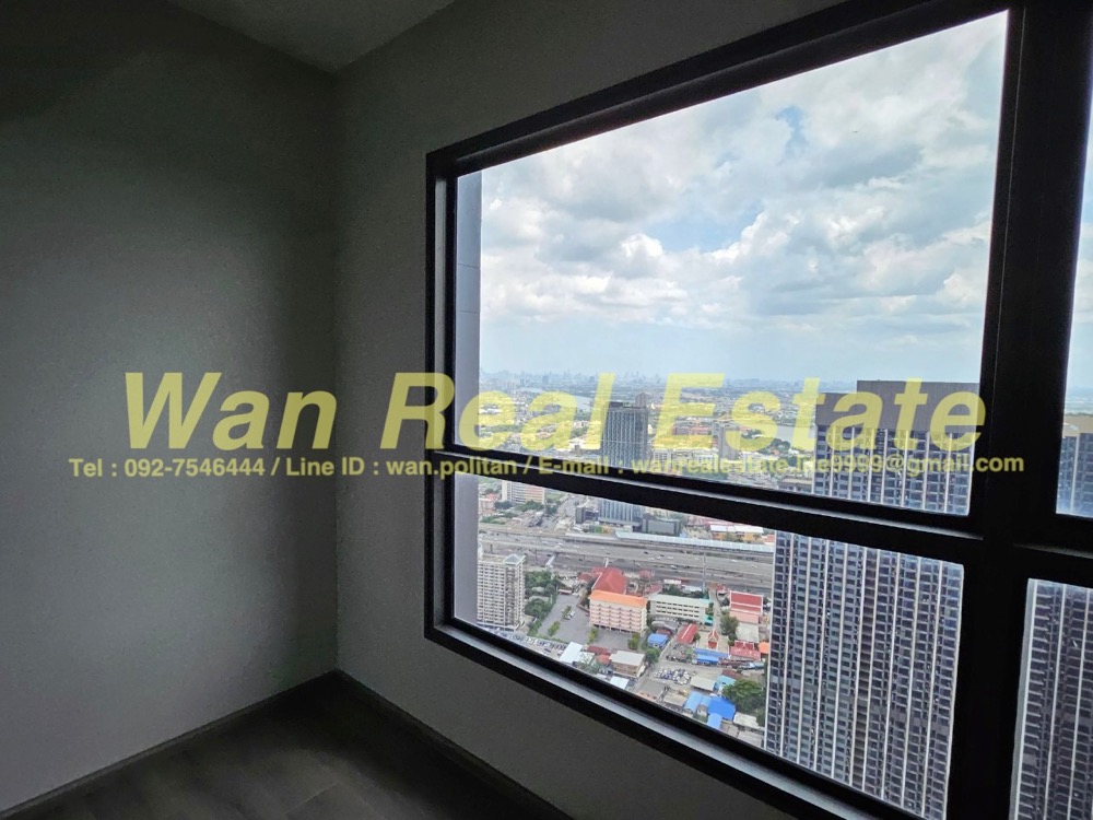 For SaleCondoRattanathibet, Sanambinna : Condo for sale, politan aqua, 59th floor (top floor), size 24 sq m, beautiful position, the project is sold out first.