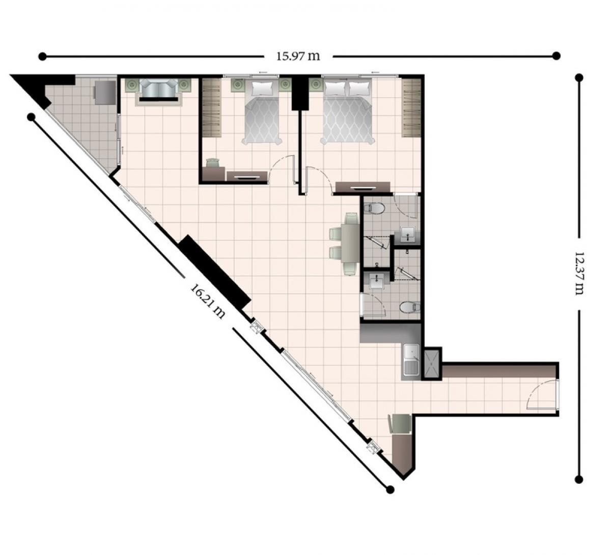 For SaleCondoPattanakan, Srinakarin : [Free transfer, loan submission] Assagarn Place Srinakarin, new room, never occupied, room size 85.39 sq m.