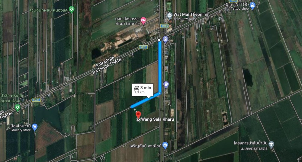 ขายที่ดินปทุมธานี รังสิต ธรรมศาสตร์ : ขาย ที่ดิน 44 ไร่ คลอง 13 หนองเสือ ปทุมธานี ใกล้ถนนเลียบคลอง มีไฟฟ้าและประปา