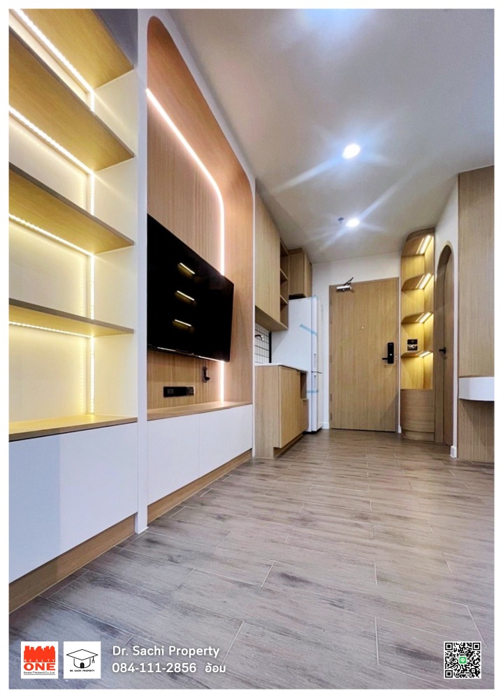 For SaleCondoOnnut, Udomsuk : Condo for sale, IDEO Mix Sukhumvit 103, new built-ins throughout the room, Muji Style, 24.38 sq m, next to BTS Udomsuk 0 meters.