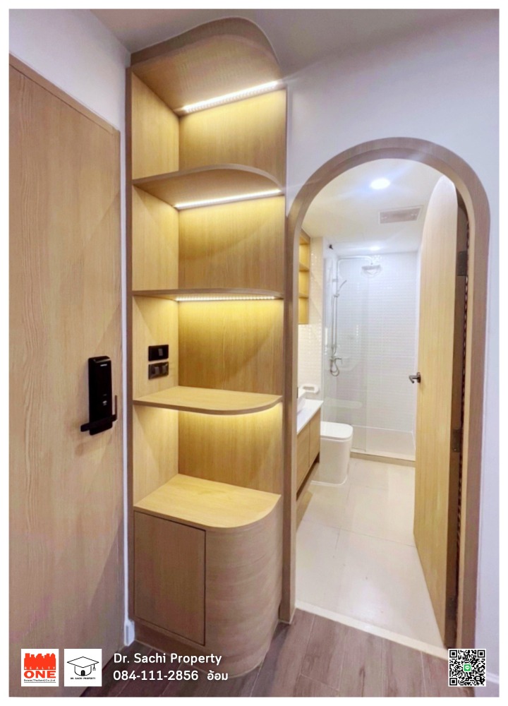For SaleCondoOnnut, Udomsuk : Condo for sale, IDEO Mix Sukhumvit 103, new built-ins throughout the room, Muji Style, 24.38 sq m, next to BTS Udomsuk 0 meters.