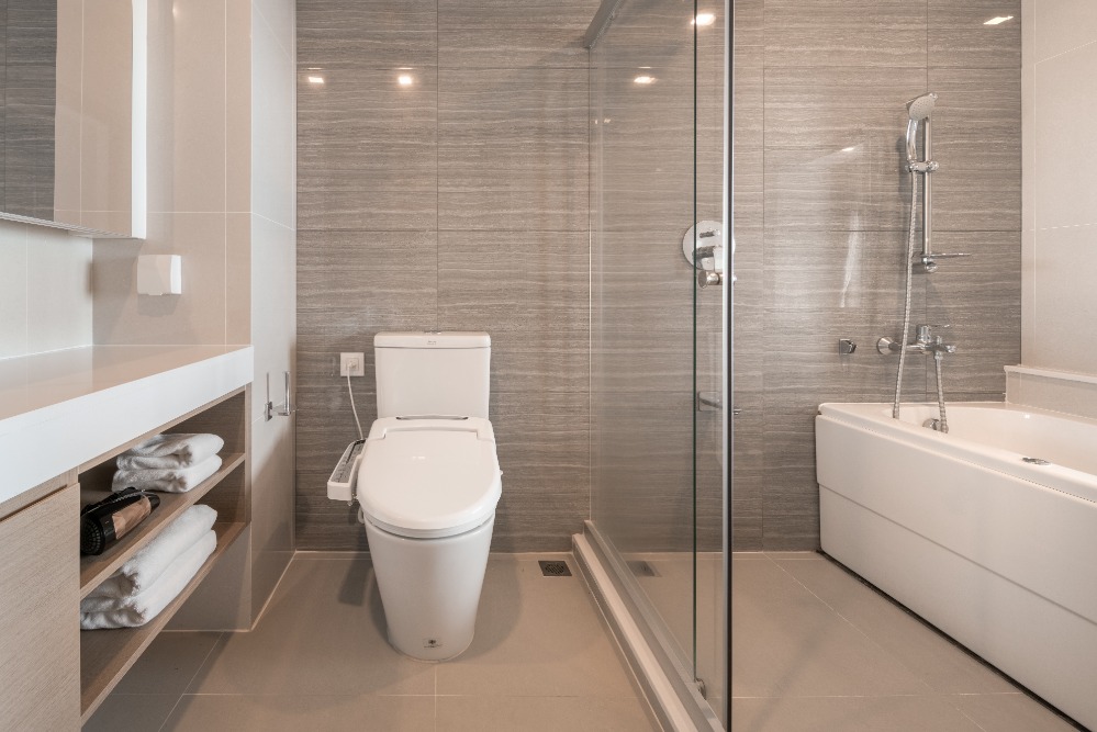 ให้เช่าคอนโดศรีราชา แหลมฉบัง บ้านบึง : 🏖️Condo for rent at Knightsbridge The Ocean Sriracha, 1 Bedroom 35 sqm. (Service residence by Hampton)  ✅Accept contract start 1 month ✨