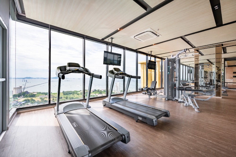 ให้เช่าคอนโดศรีราชา แหลมฉบัง บ้านบึง : 🏖️Condo for rent at Knightsbridge The Ocean Sriracha, 1 Bedroom 35 sqm. (Service residence by Hampton)  ✅Accept contract start 1 month ✨