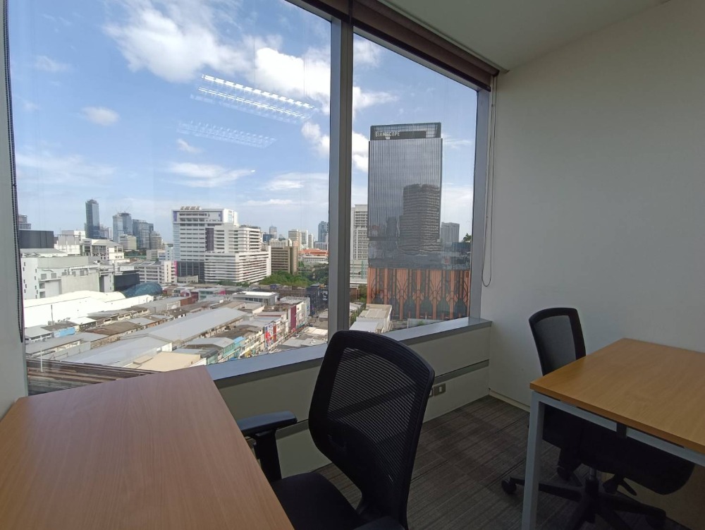 ให้เช่าสำนักงานสยาม จุฬา สามย่าน : ให้เช่า เซอร์วิส ออฟฟิศ Serviced Office พื้นที่สำนักงาน ตกแต่งสวย พร้อมเข้าอยู่ อาคาร สยามพิวรรธน์ ทาวเวอร์ ( Siam Piwat Tower Office Building ) ใกล้รถไฟฟ้า BTSสยาม 4 Workstations ราคาเช่า 35,190 บาท/เดือน ย่านสยาม