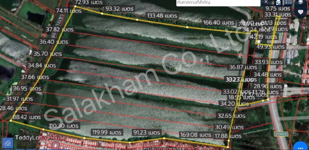 For SaleLandSamut Prakan,Samrong : Land for sale Bang Sao Thong 115 rai