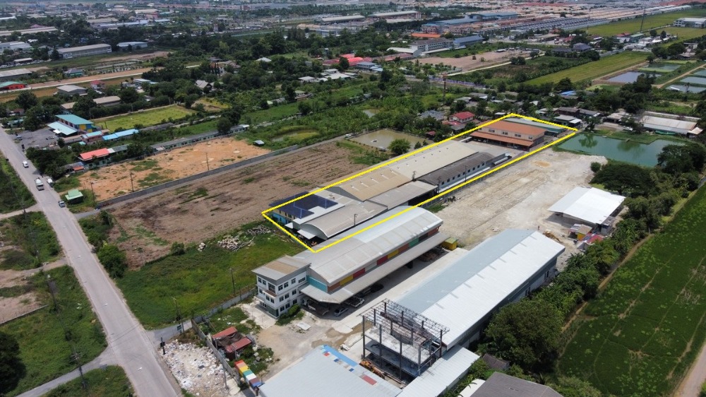 ขายโรงงานปทุมธานี รังสิต ธรรมศาสตร์ : ขายที่ดิน 4 ไร่ พร้อมบ้านโกดังโรงงานอพาร์ทเม้นท์ ลำลูกกา คลอง7