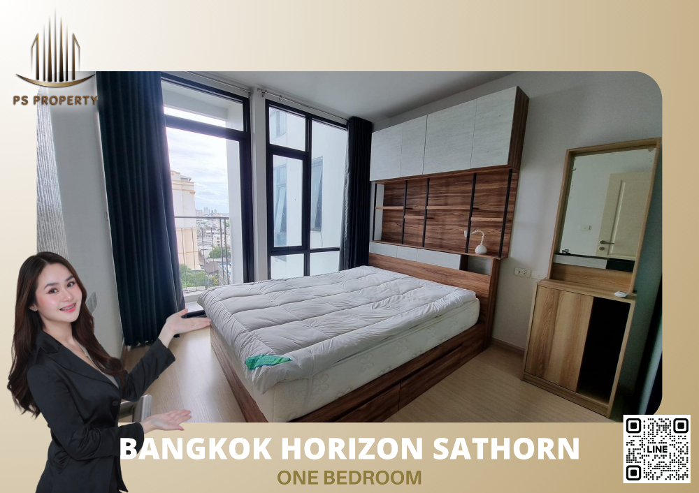ให้เช่าคอนโดสาทร นราธิวาส : ให้เช่าคอนโด โครงการ 🔥 Bangkok Horizon Sathorn 🔥 one bedroom ตกแต่งพร้อมเข้าอยู่ ใกล้ BTS ช่องนนทรี