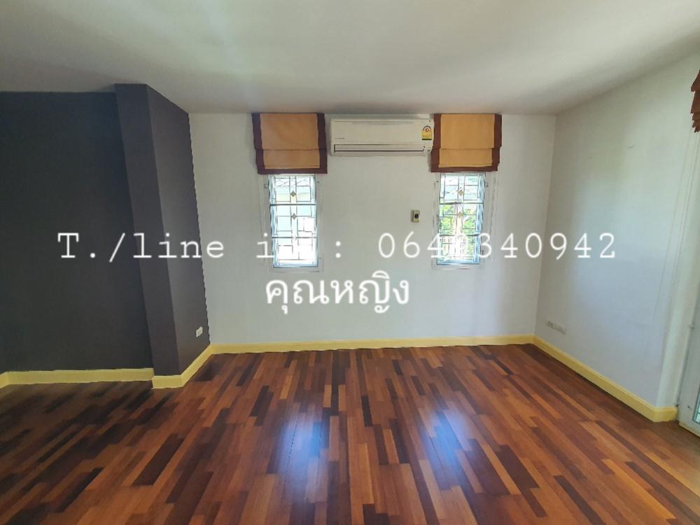 For RentHousePhutthamonthon, Salaya : 🎯 Vacant February 67, large single house for rent, resort style🏕️ on the road along Khlong Thawi Watthana, good community, quiet, shady, suitable for relaxation, only 150 meters from Boromratchonnanee Road.