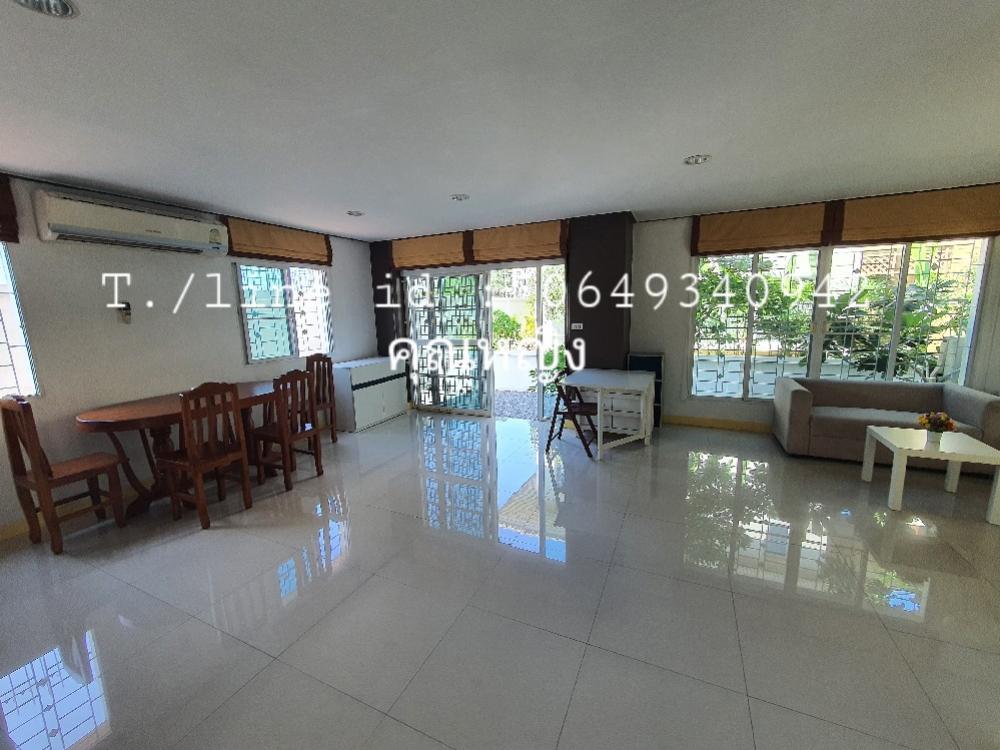 For RentHousePhutthamonthon, Salaya : 🎯 Vacant February 67, large single house for rent, resort style🏕️ on the road along Khlong Thawi Watthana, good community, quiet, shady, suitable for relaxation, only 150 meters from Boromratchonnanee Road.