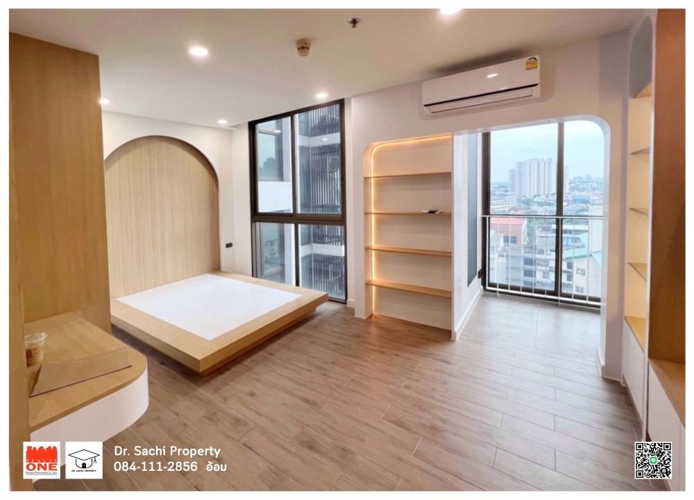 For RentCondoOnnut, Udomsuk : Condo for rent, IDEO Mix Sukhumvit 103, new built-in, whole room, Muji Style, next to BTS Udomsuk, 0 meters.