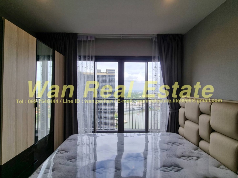 ให้เช่าคอนโดรัตนาธิเบศร์ สนามบินน้ำ พระนั่งเกล้า : ให้เช่าคอนโด politan aqua ชั้น 42 ขนาด 31 ตร.ม. โซนติดแม่น้ำ ครบห้องใหม่พร้อมอยู่