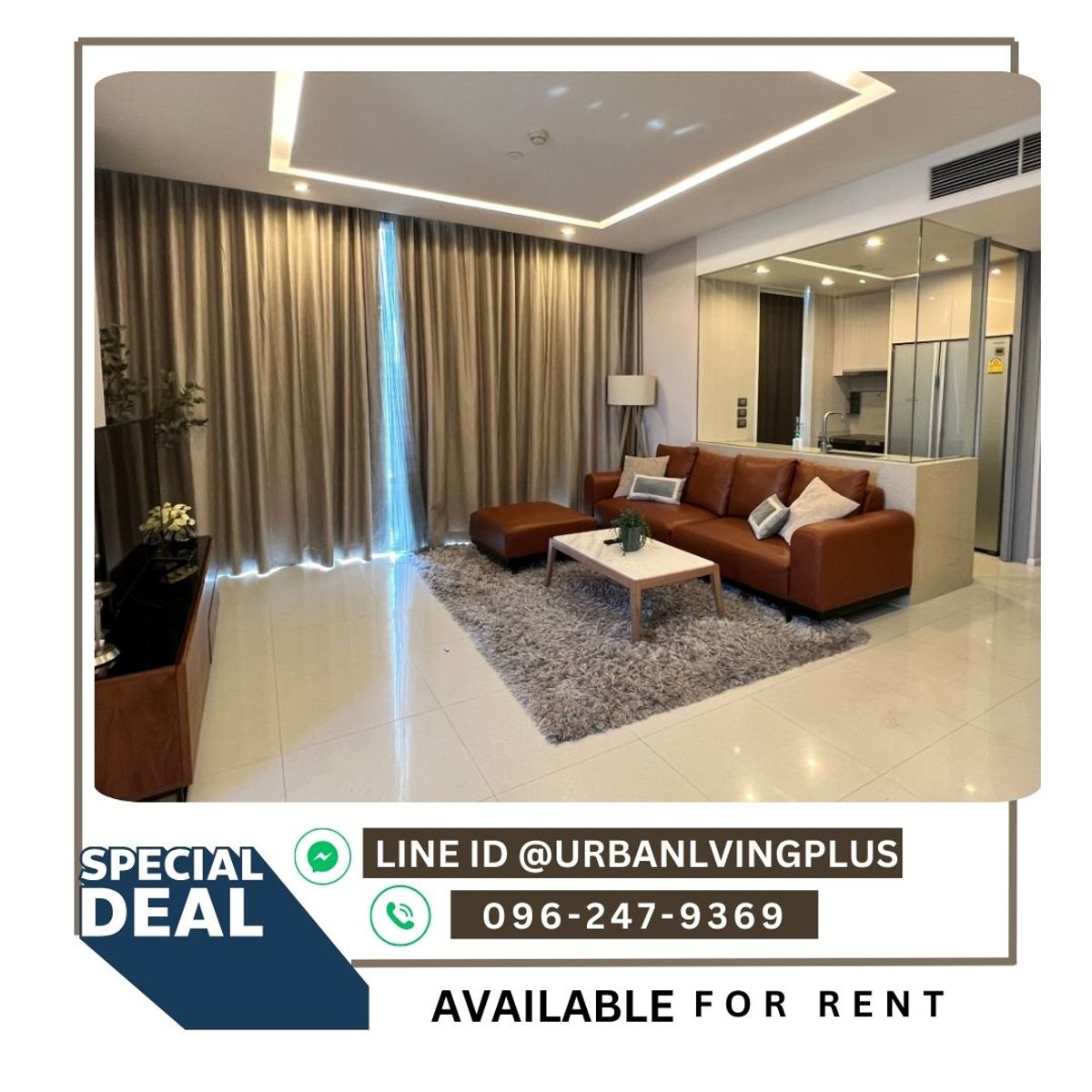 For RentCondoSathorn, Narathiwat : ( U20230822400 ) Tel/Line 096-2479369 , FOR RENT The Bangkok Sathorn , 2 bedroom, 2 bathroom , with balcony , fully furnished, ready to move in