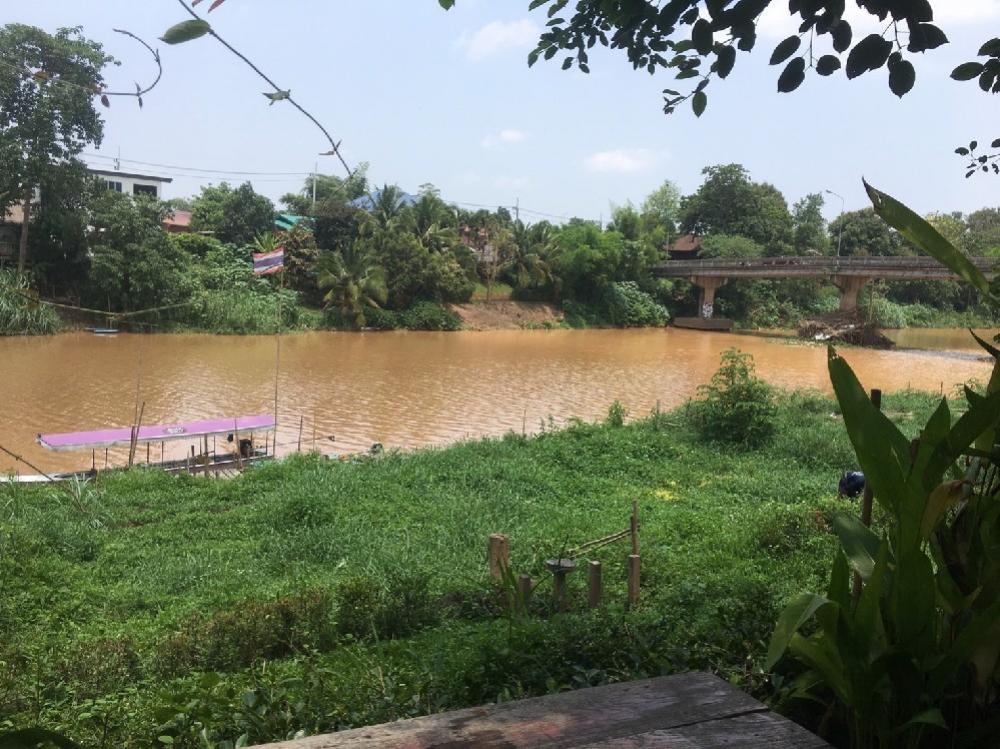 For SaleLandChiang Mai : For Sell‼️The land with houses and cafes next to the Ping River.