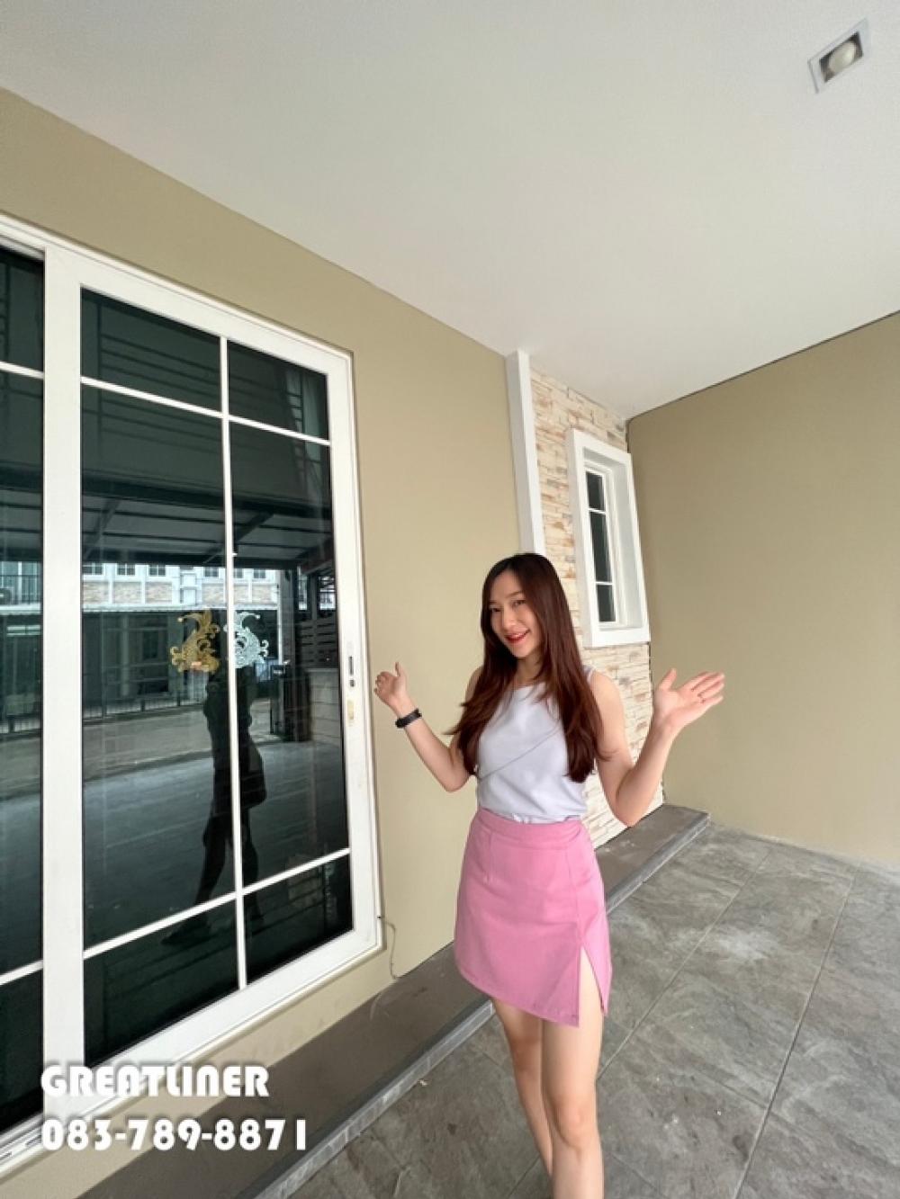 For SaleTownhomeRama5, Ratchapruek, Bangkruai : 2-storey townhome for sale, 4.69 million baht, corner plot, Golden Town Village, Wongsawang-Ratchada