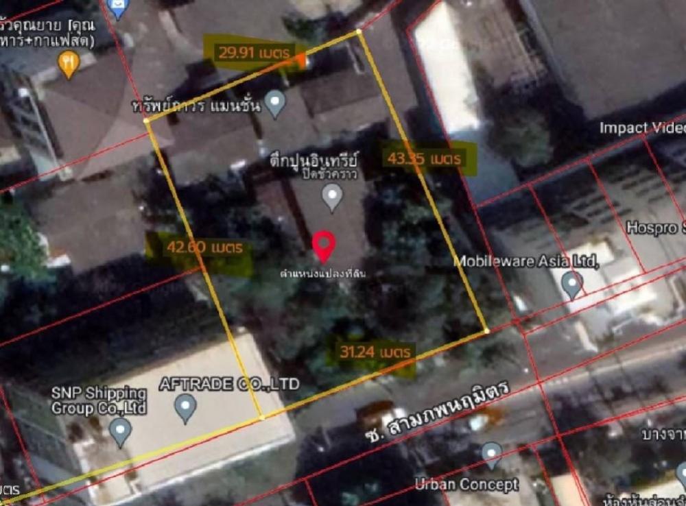 ขายที่ดินอ่อนนุช อุดมสุข : 🚩ขายที่ดินแปลงทำเลทอง สุขุมวิท 62 แยก 2 เพียง 180 เมตร ถึง BTS Bangjak / 600,000 บาท / Sq.w.