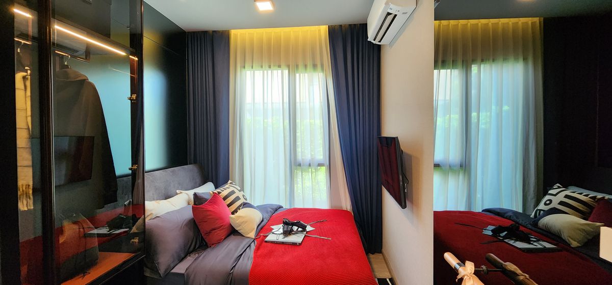 ขายดาวน์คอนโดนนทบุรี บางใหญ่ บางบัวทอง : ขายเท่าทุน เจ้าของขายเอง  ชั้น 8  ชั้นเดียวกับสระว่ายน้ำ และชั้น 6 ห้องตำแหน่งเทพสุดของโครงการ วิวสวน โล่งๆ ระเบียงทิศเหนือ หัวนอนตะวันออก