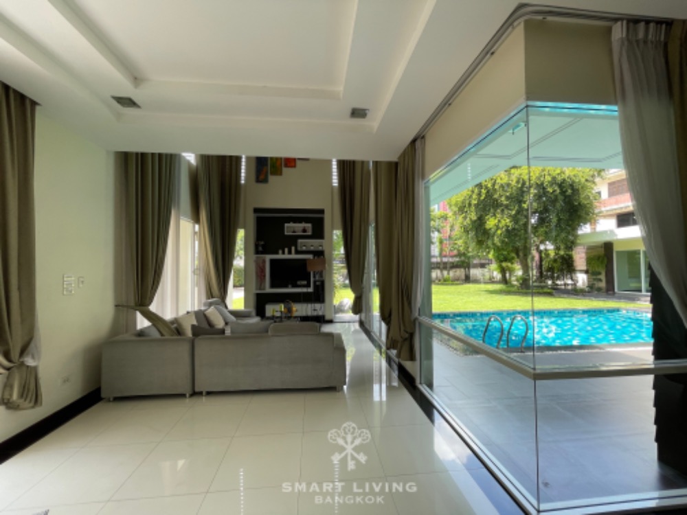 ขายบ้านนวมินทร์ รามอินทรา : 📢👇ขายบ้านหรู พร้อมผู้เช่าสัญญาสิ้นสุด ธันวาคม 2569 สระว่ายน้ำส่วนตัว พื้นที่กว้างขวาง ตกแต่งแบบ Modern โปร่ง สบาย บ้านเลขที่เป็นมงคล