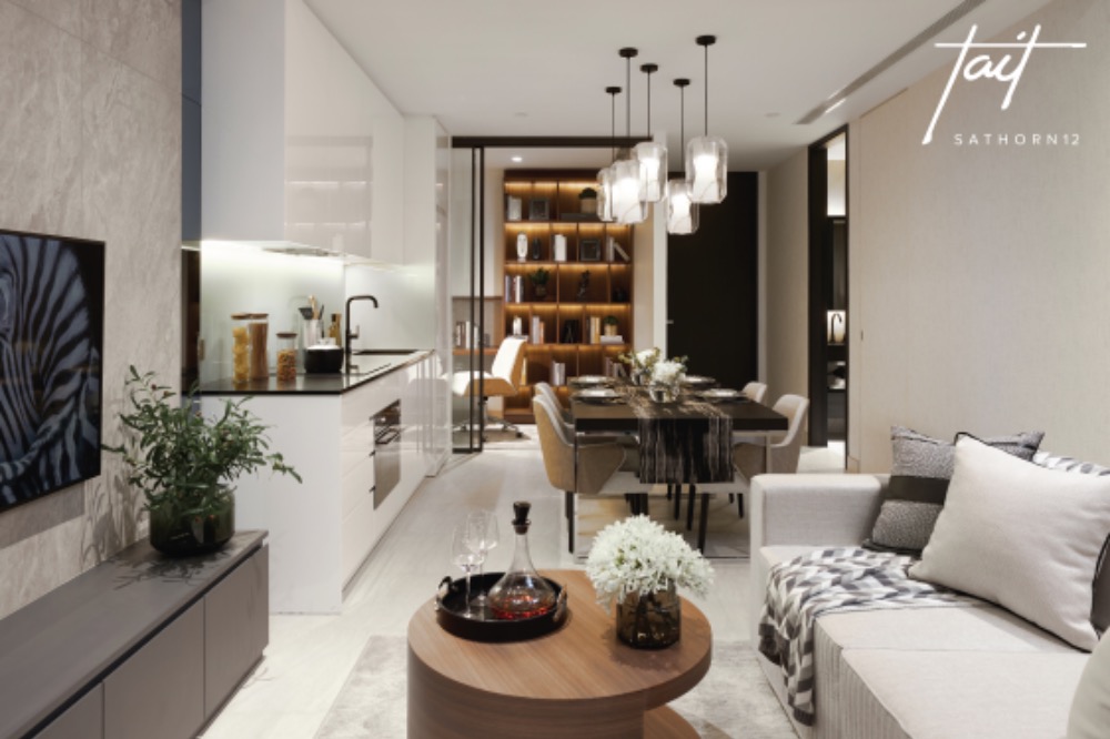 ขายคอนโดสาทร นราธิวาส : 🔥ขายห้องโครงการ Tait Sathorn 12🔥 - 2Bed 2Baht 71ตรม. Bts เซนต์หลุยส์ Tel. 0959415999