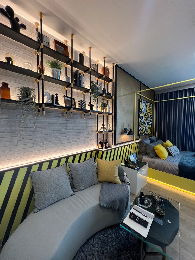 For SaleCondoRamkhamhaeng, Hua Mak : Modiz Rhyme Ramkamhaeng 1 bedroom 1 bathroom 23.40 sq.m. DBC-D007