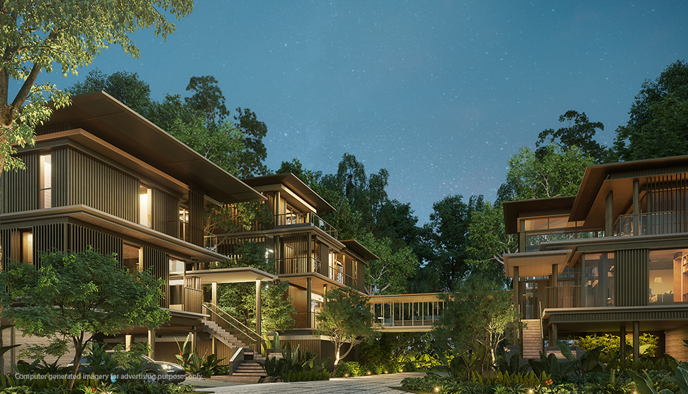 ขายคอนโดบางนา แบริ่ง ลาซาล : 🏆 Villa Mulberry Groove the Forestias Price 223.9 MB 1,246 Sq.m. Tel.0959415999 (NUT)