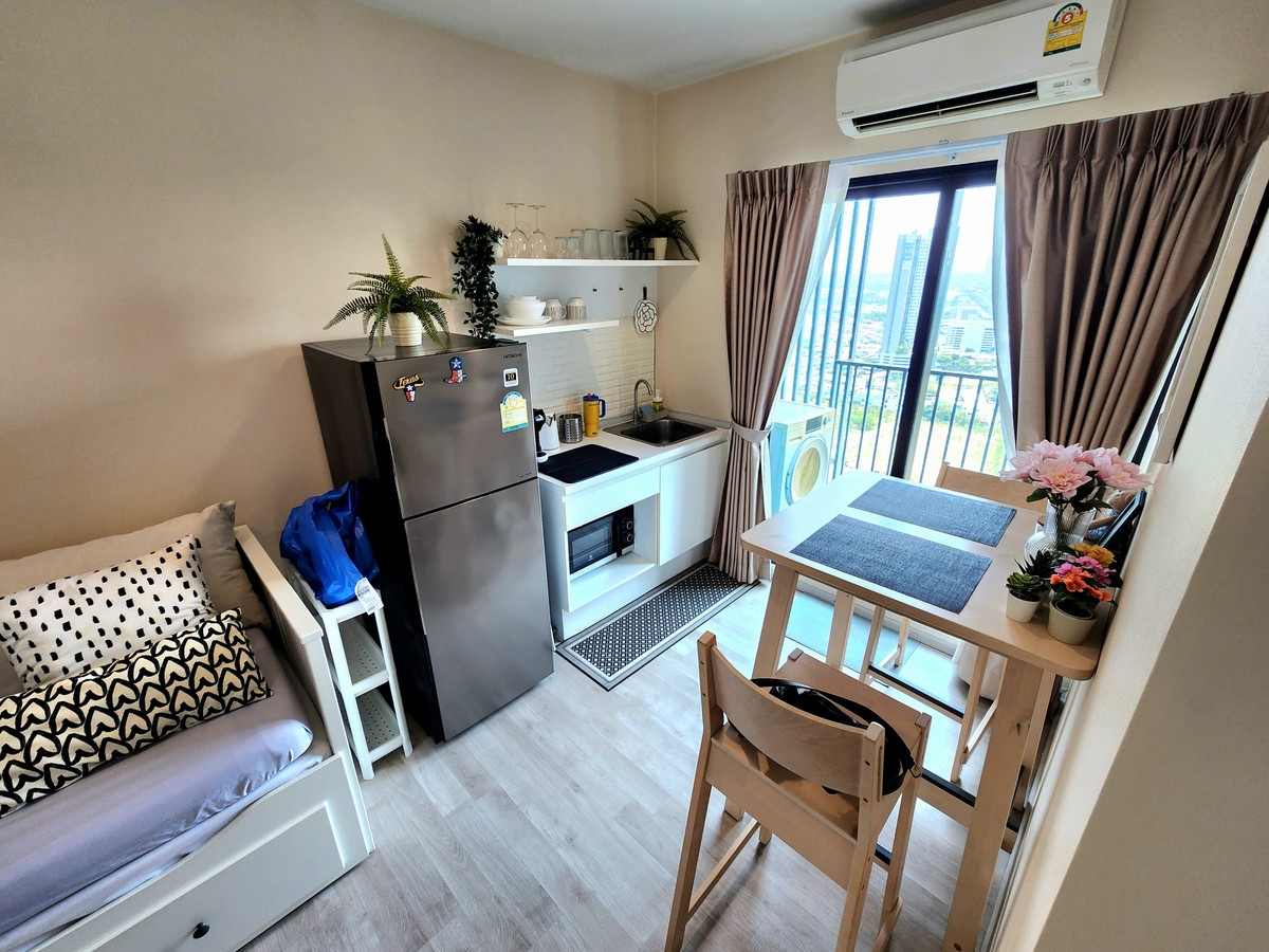 ให้เช่าคอนโดนนทบุรี บางใหญ่ บางบัวทอง : ลดราคา** ห้องว่างครับผม อัพเดท!! เฟอร์นิเจอร์ดีมากๆ จาก Ikea**ให้เช่า Plum Condo Central Station เฟส2 ชั้น32 ห้องจริงตามปก SN490.365