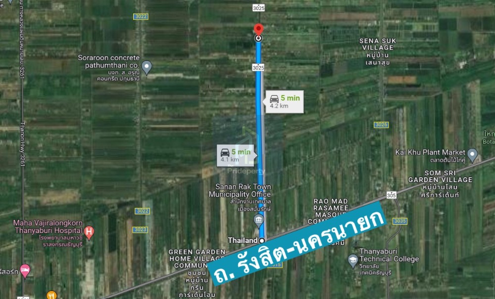 ขายที่ดินปทุมธานี รังสิต ธรรมศาสตร์ : ขาย ที่ดิน 778 ไร่ หนองเสือ คลอง 12 ปทุมธานี ติดถนนเลียบคลอง 12 เข้าจาก รังสิต-นครนายก เพียง 4 กม.