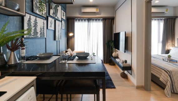 ขายคอนโดอ่อนนุช อุดมสุข : 🔥 ขาย One Bed Plus 6.89MB 40sq.m. Whizdom Connect Sukhumvit Tel.0959415999